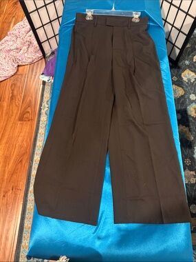 Men's Tailored Pleat Front Dress Pants - Black